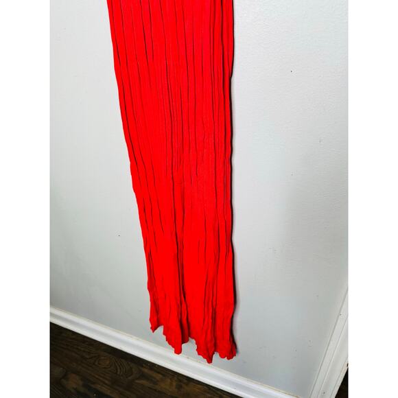 MICHAEL Michael Kors Red Ribbed Sleeveless Scoop Neck Tank Dress Size Small - Picture 5 of 8